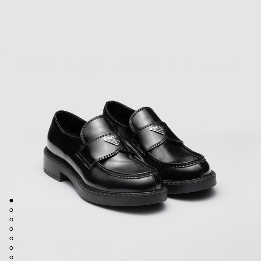 Prada Men's Elegant Black Slip-On Loafers